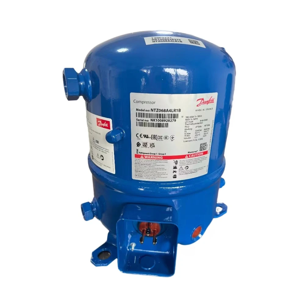 

Reciprocating Refrigeration Compressor NTZ068A4LR1B 3PH 380-400V 3-50HZ 460V 3-60HZ R404A For Cold Storage Room