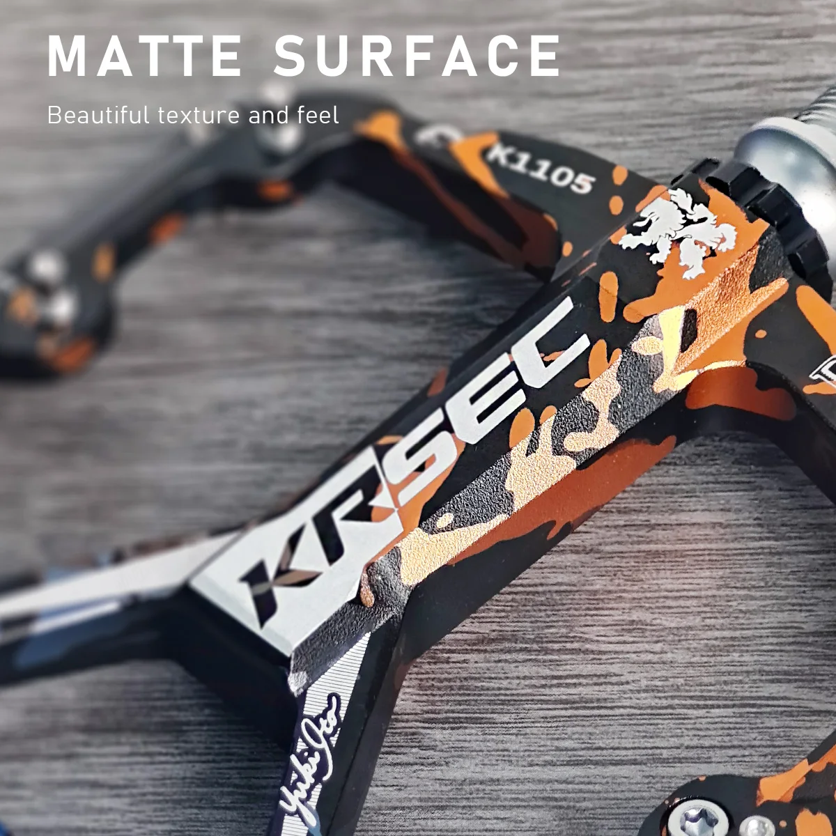 KRSEC Ultraleichte Fahrradpedale BMX ROAD MTB 3-Lager Versiegelte Rutschfeste Aluminiumlegierung Mehrfarbige Fahrradpedale Fahrradzubehör – Detail 6