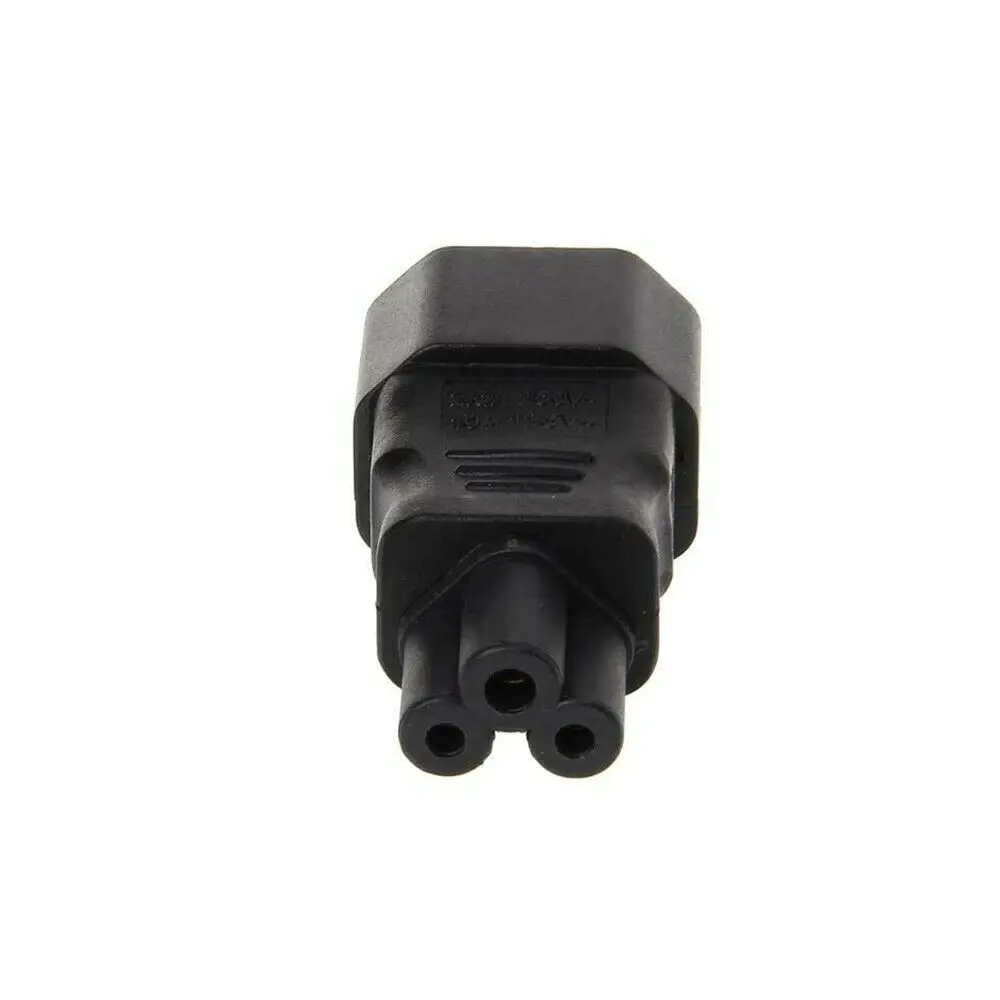 IEC 320 Female Straight Power Plug Converter Adapter C14 3-Pin Male to C5 3-Pin
