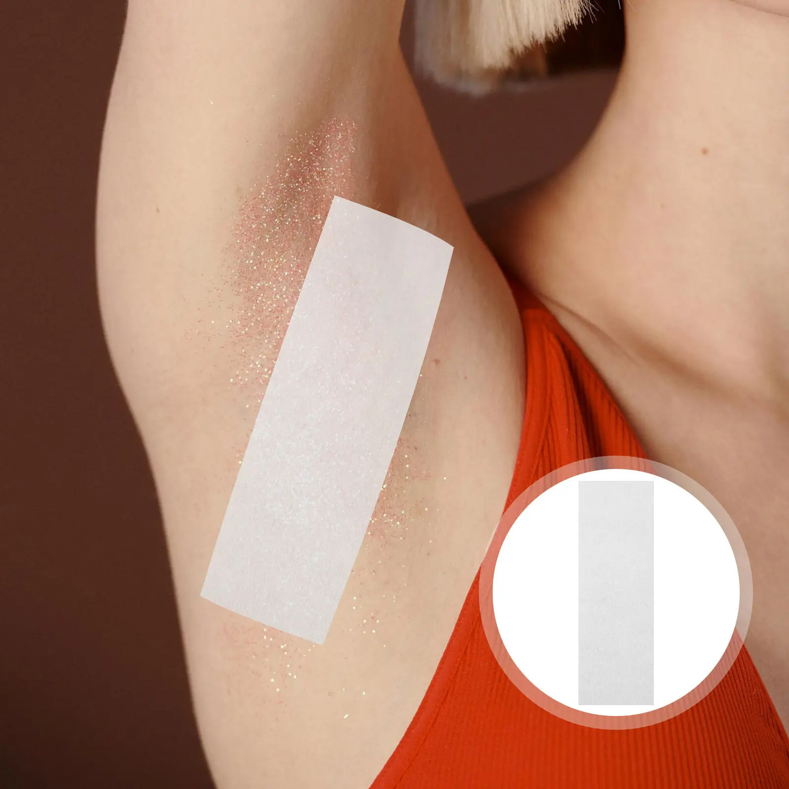 

100 шт. восковых полосок для депиляции, прямоугольные восковые полоски для удаления волос на теле и лице, одноразовые, для длительной чистоты и гигиены