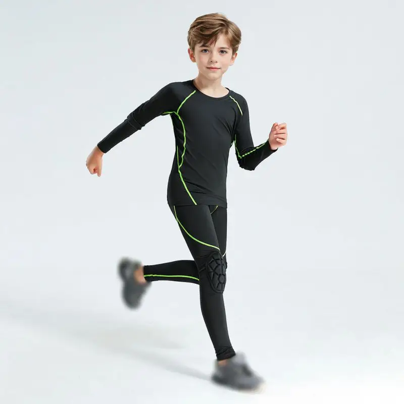 

Youth Soccer Protection Set - Fleece Inner Layer with Shock-Absorbing Pads, Full-Body Impact Defense