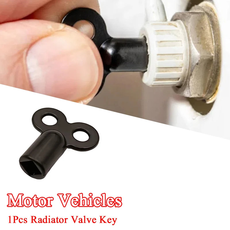 Radiator Valve Key Faucet Key Radiator Water Tap Plumbing Bleeder Key Air Vent Central Heating Tool Heater Wrench Black Wrench