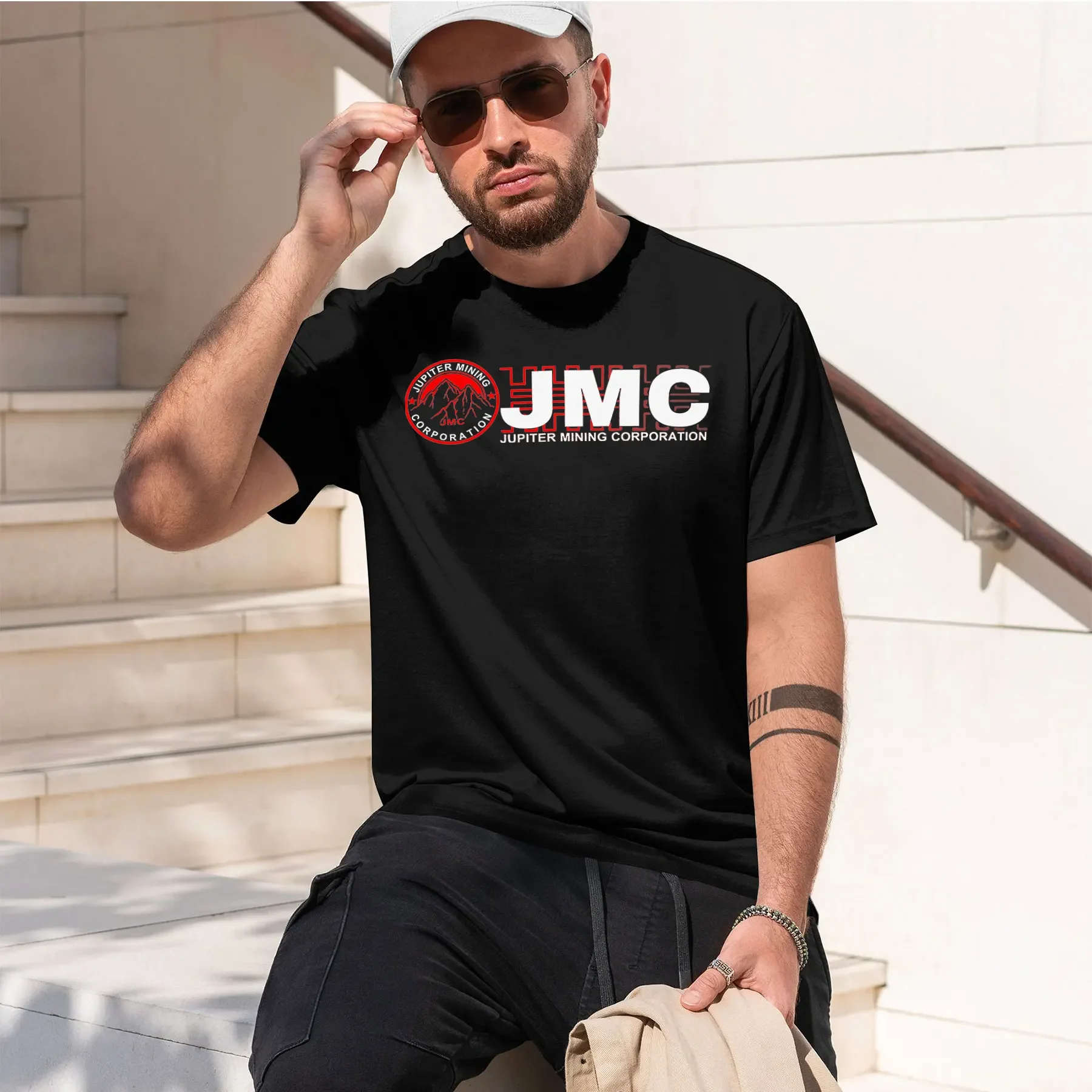Jupiter Mining 2026 new fashion heavyweight hot selling retro printed pattern fun round neck T-shirt for daily comfort