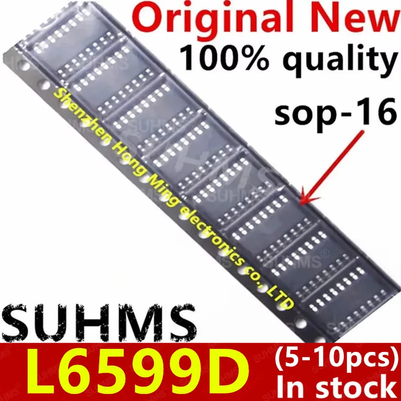 (5-10piece)100% New L6599DTR L6599D L6599 SOP-16 Chipset