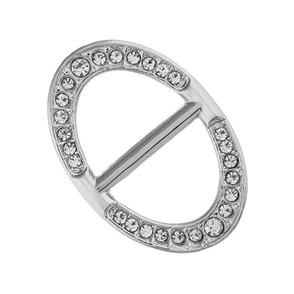 

Elegant Scarf Ring Simple Alloy Scarf Jewelry Scarves Buckle Gifts for Christmas Valentine's Day (Silver)