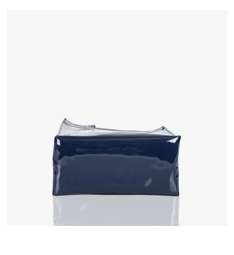 Minimalistische Wasserdichte PVC-Handtasche für Damen, Tragbare Einkaufs- und Aufbewahrungstasche – Detail 9