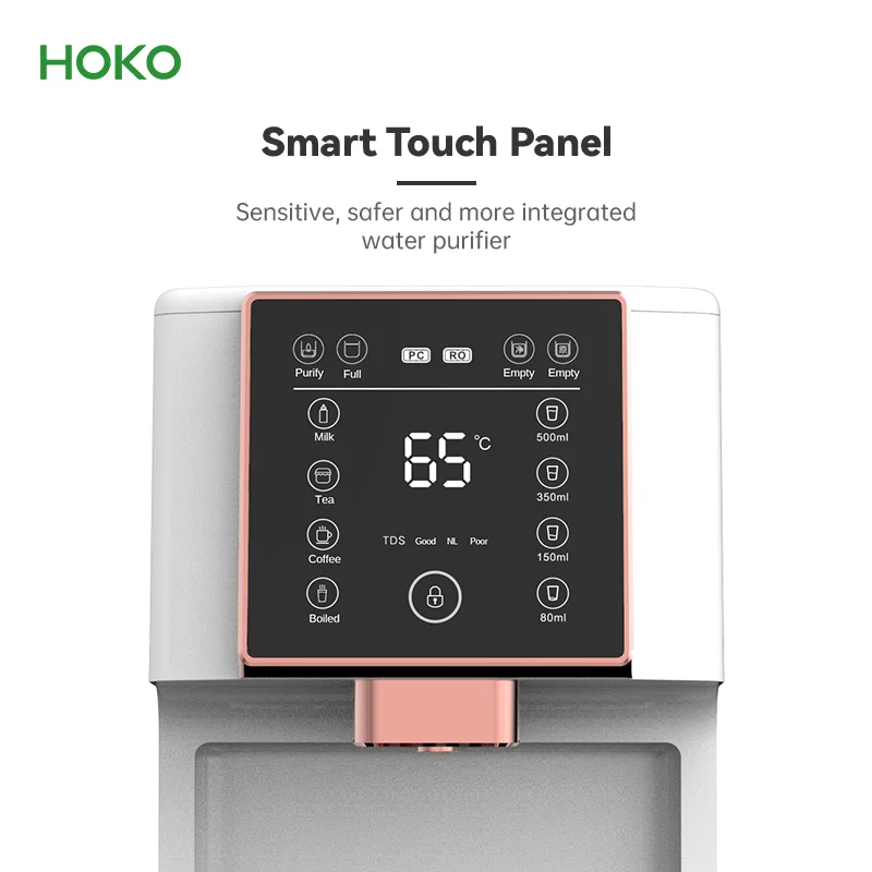 3 Stage Smart RO Water Purifier, Countertop Instant Dispenser, Cold and Hot Water, Home Filtration System