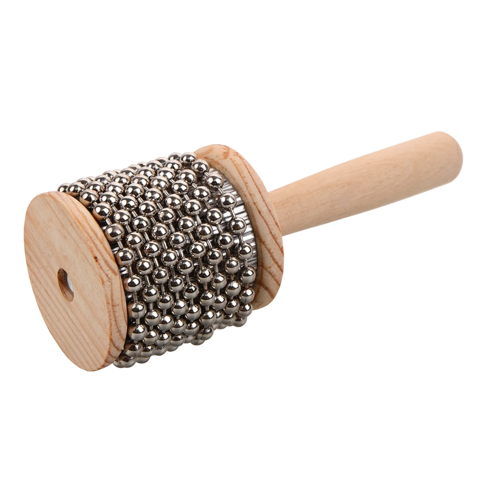 

Small Wooden Metal Cabasa Percussion Instrument Portable Handheld for Cognitive Musical Instrument Plaything