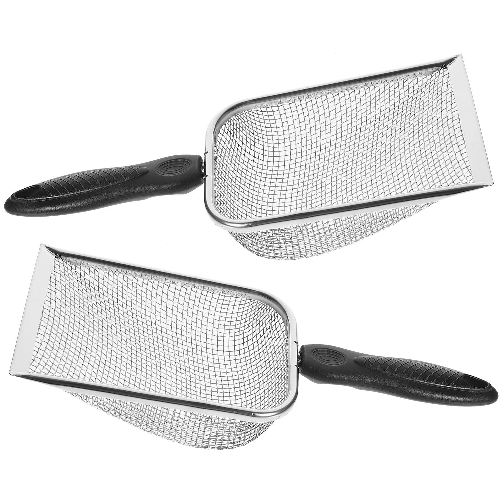 2 Pcs Beach Sand Sifter Shells Multi-use Tool Stainless Steel Mesh Food Child Toys