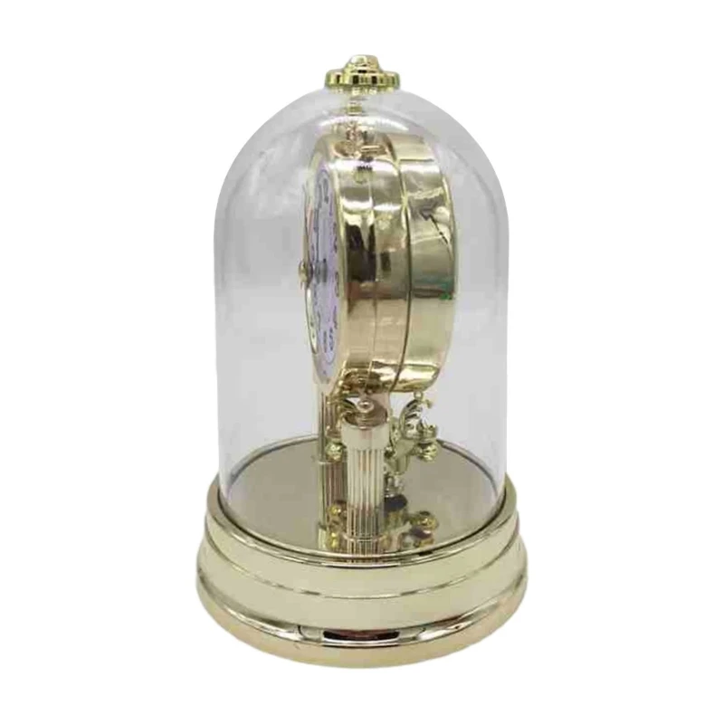 Antique Clock Plastic Quiet Table Clock European Retro Bedroom Desktops Mantel Clock Farmhouses Clock Home Decorations