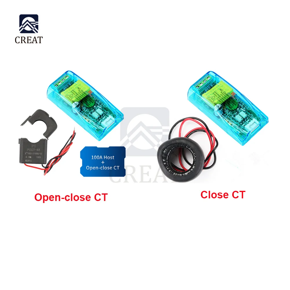 PZEM-004T 3.0 Version TTL Modbus-RTU Power Meter Kwh Meter AC Single Phase 100A Electric Volt Amp Frequency Power Factor Tester