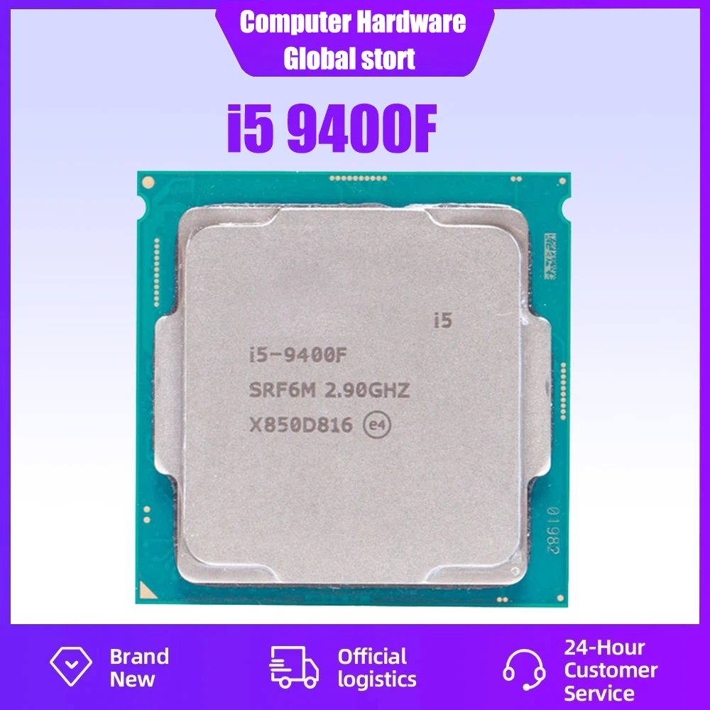 

Процессор Core i5 9400F SRF6M/SRG0Z LGA 2,9, 6 ядер, 1151 ГГц, 9 Мб кэш-памяти, 65 Вт
