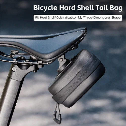 Bolsa trasera de bicicleta impermeable, carcasa dura de liberación rápida, bolsa para SILLÍN de bicicleta de montaña y carretera, almacenamiento de herramientas, accesorios para ciclismo