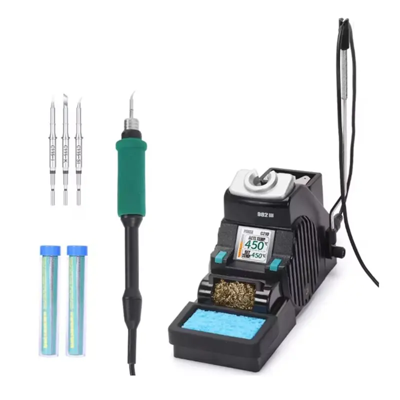 

A84X-Precision Soldering Iron 982-III C115 Control Temperature Soldering Station For Phone For PC Repair Welding Station US Plug