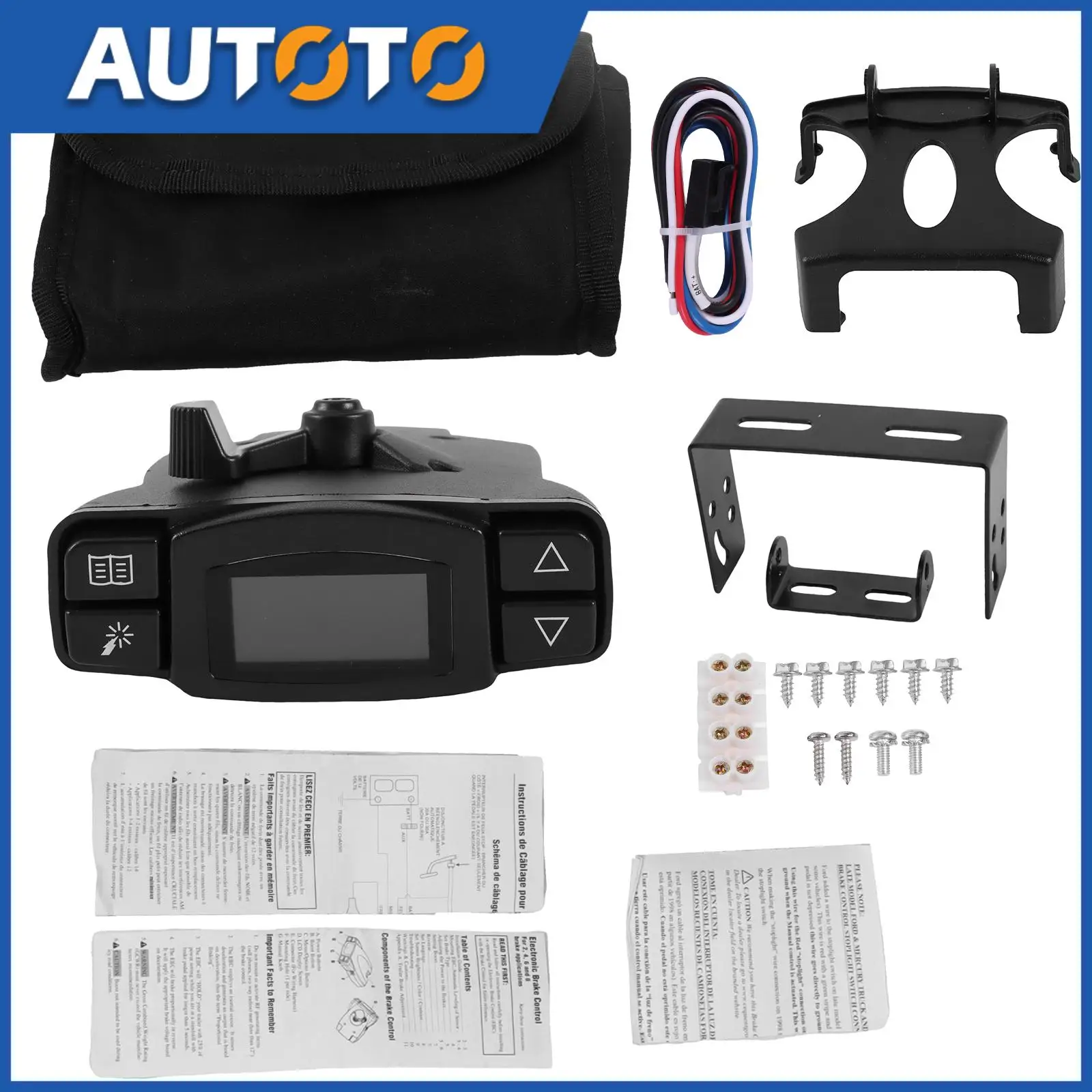 

1set Trailer Brake Controller 90195 For P3 Brake Control Module Dropship Durable LCD Display Trailer Repair Parts