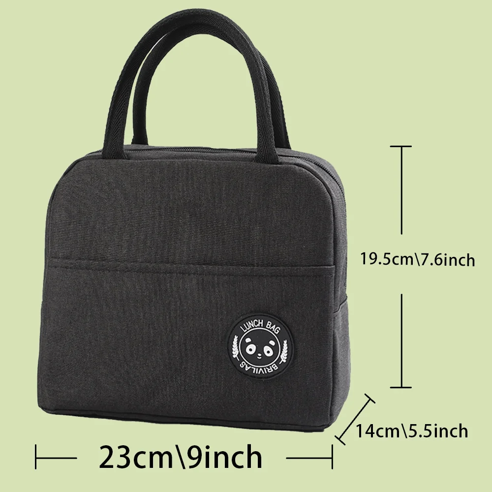 Child Thermal Dinner Lunch Bags Waterproof Canvas Portable Zipper Insulated Freezer Camping Picnic Pack Diamond Print Cooler Bag