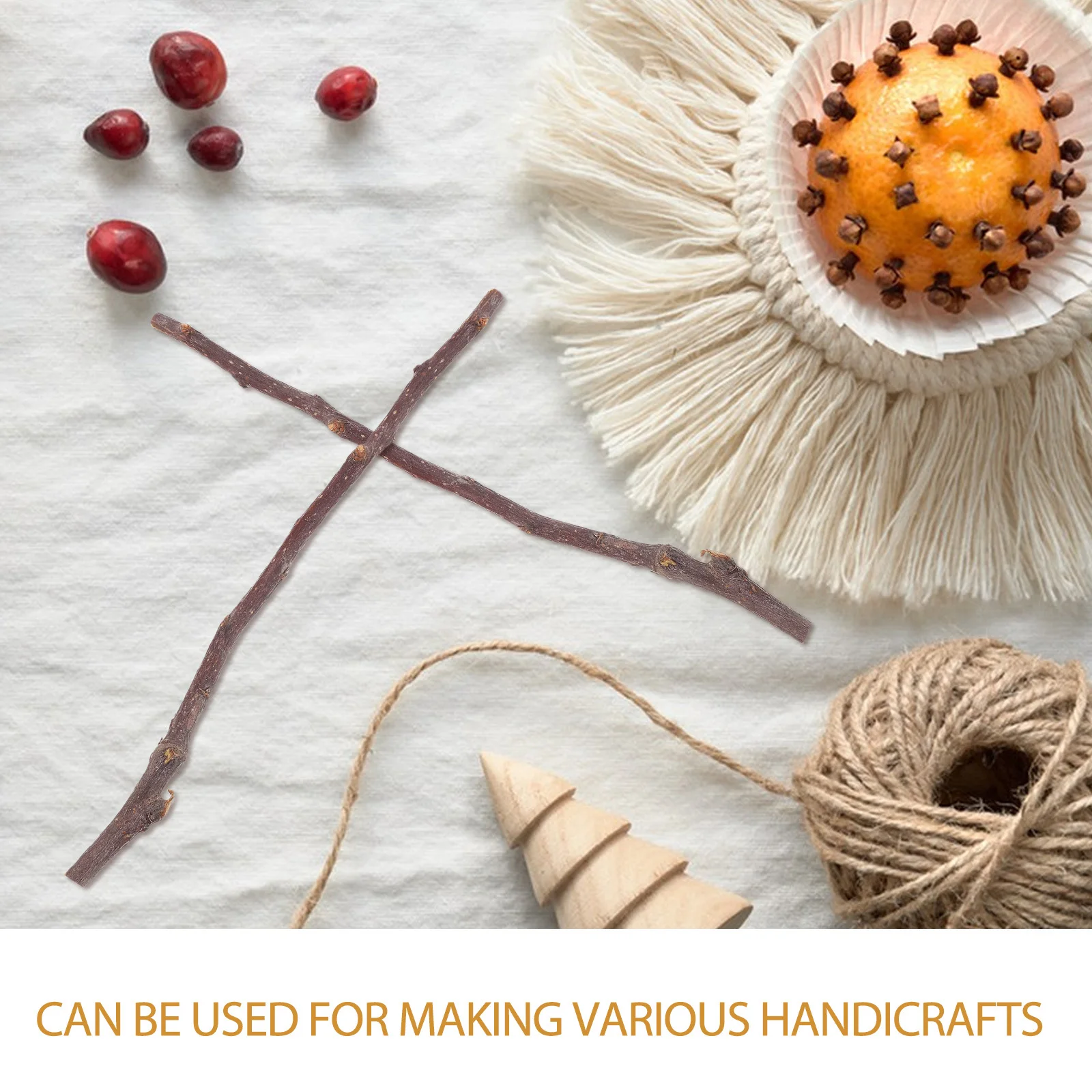 50 قطعة خشب البتولا الطبيعي سجل العصي ريفي فروع جافة للحرف اليدوية حفل زفاف المنزل صور الدعائم زينة الحرفية الأغصان العصي #2