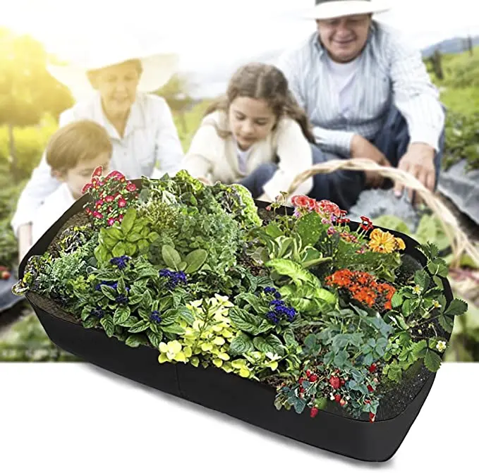 Garden Planting Bag Felt Multi-grid Planting Bag Vegetable Planting Pot Plant Flower Planting Flower Pot Plant Nutrition Bag