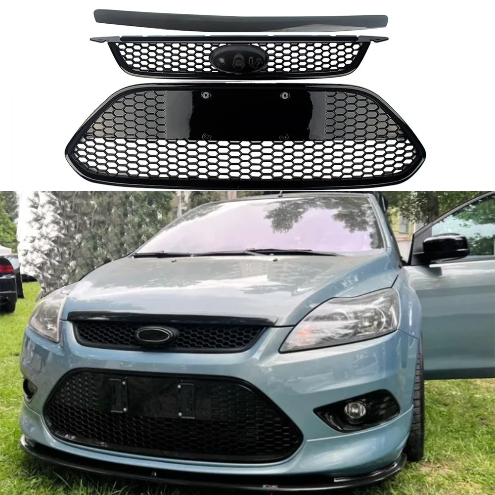 

Передняя Нижняя решетка автомобиля, бампер, ячеистая жаберная решетка для Ford Focus 2009 2010 2011 2012 2013 2014 2015 хэтчбек седан