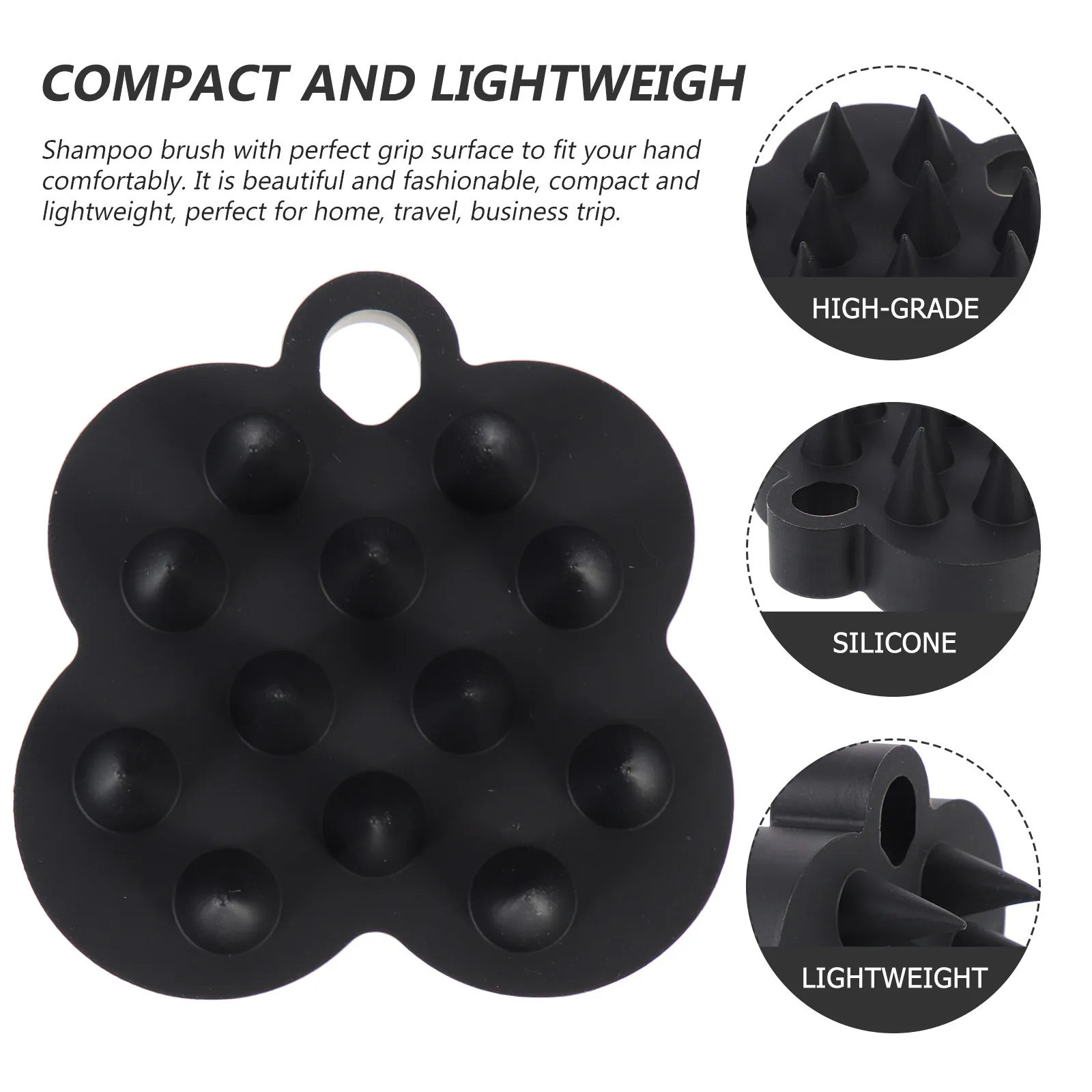 

Массажер для кожи головы, силиконовая щетка для мытья волос, щетка для влажных и сухих волос, скрабер для душа, средство для роста волос, от перхоти, легкий в использовании