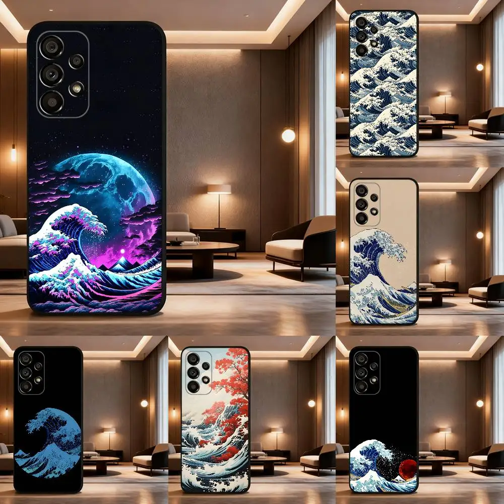

The Great Wave Off Kanagawa Cover Phone Case Soft black protective case for Samsung Galaxy A32,A10,A71,A11,A12,A13,A31,etc.