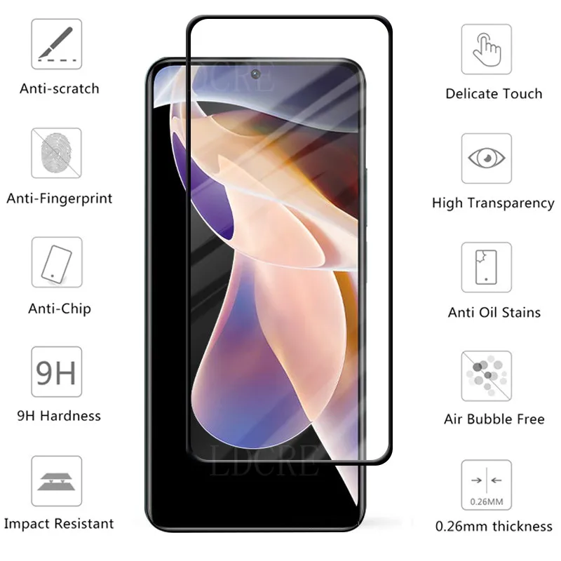4-in-1 For Xiaomi Redmi Note 11 Pro Plus 5G Glass For Redmi Note 11S 5G Screen Protector For Redmi Note 11 Pro Plus Lens Glass