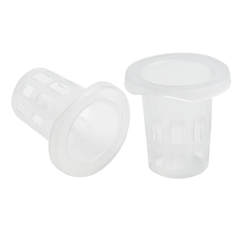 100pcs Vegetable Net Cups 35x35mm Plastic Suitable For Hydroponics/Aquaponics/Orchids Garden Tool Supplies Parts