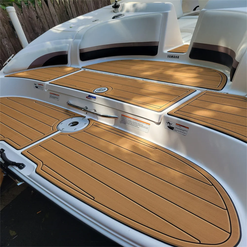 2018 Monterey M20 Cockpit Pad Boat EVA Foam Faux Teak Deck Floor Mat Flooring