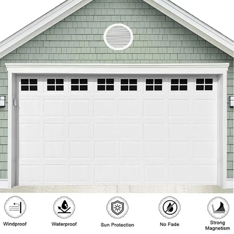 Magnetic Window For Garage Doors Reusable Garage Door Magnetic Window Garage Window Magnets Anti-Fall Magnetic Window Decorative