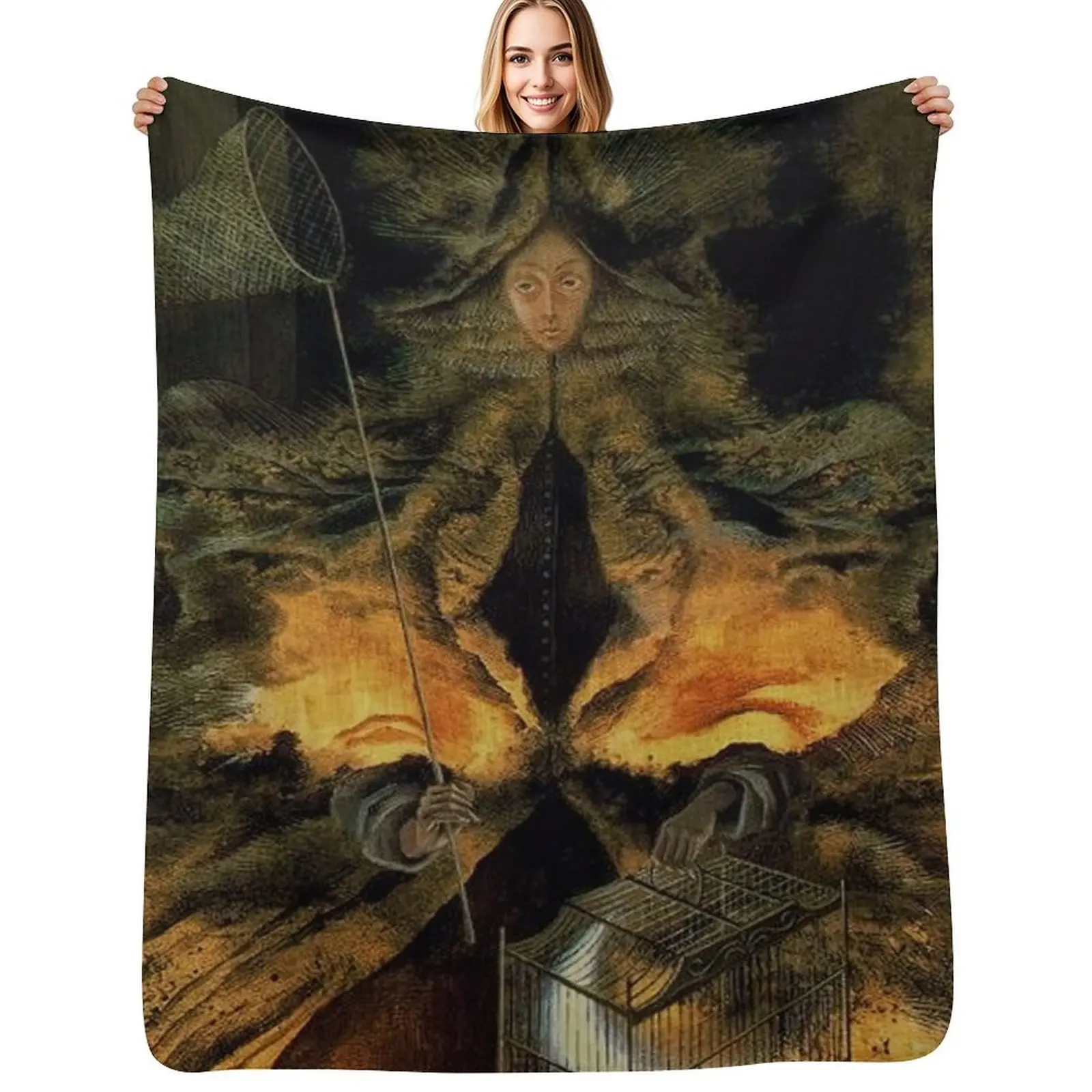 

Star Huntress by Remedios Varo Throw Blanket Summer Picnic Large Blankets For Sofas Blankets