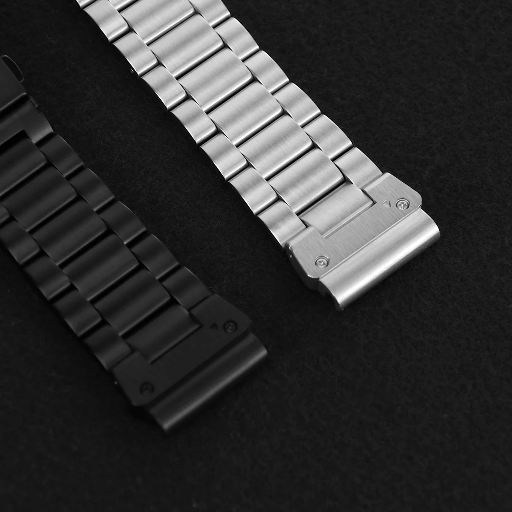 Cinturino in acciaio Stianless da 22 mm 26 mm per Garmin Fenix 8 47 mm/Fenix E/Fenix 6 Pro/6/7/7 Pro/5/5 Plus Cinturino per Forerunner 965/955/945