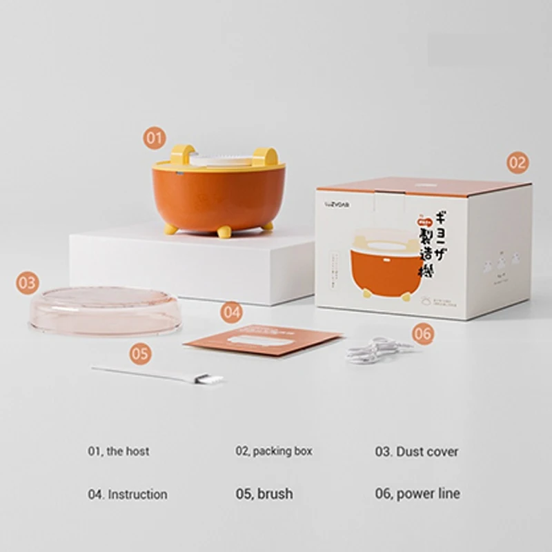 Small household electric dumpling mold automatic dumpling making machine PP material portable USB dumpling maker