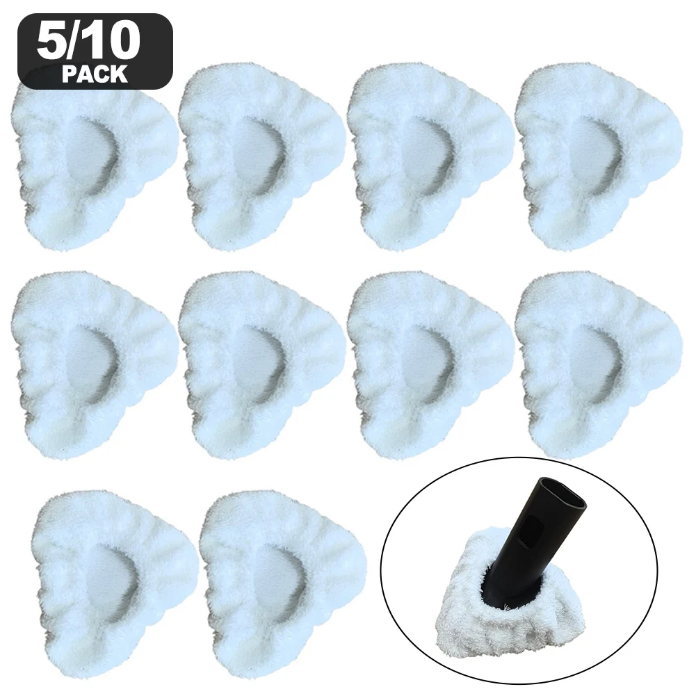 

Small Triangle Bonnets–Reusable Microfiber Cleaning Pads For Dupray Steam Cleaner For MCCULLOCH,for Awasky Microfiber Bonnets