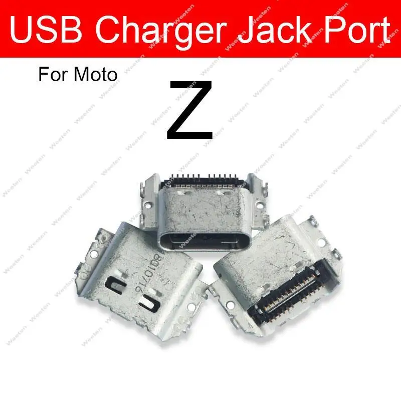 USB Charging Jack Port Connector Charger Plug Dock For Motorola Moto Z/Z Play/Z3 Play/Z4 XT1650-05 XT1635 Replacement Parts