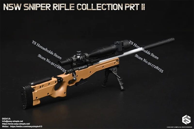 

Easy&Simple NSW SNIPER RIFLE COLLECTION PRTⅡ 06041 1/6 Mini Rifle Model Toys Accessory For 12" Action Figure Scene Ornament