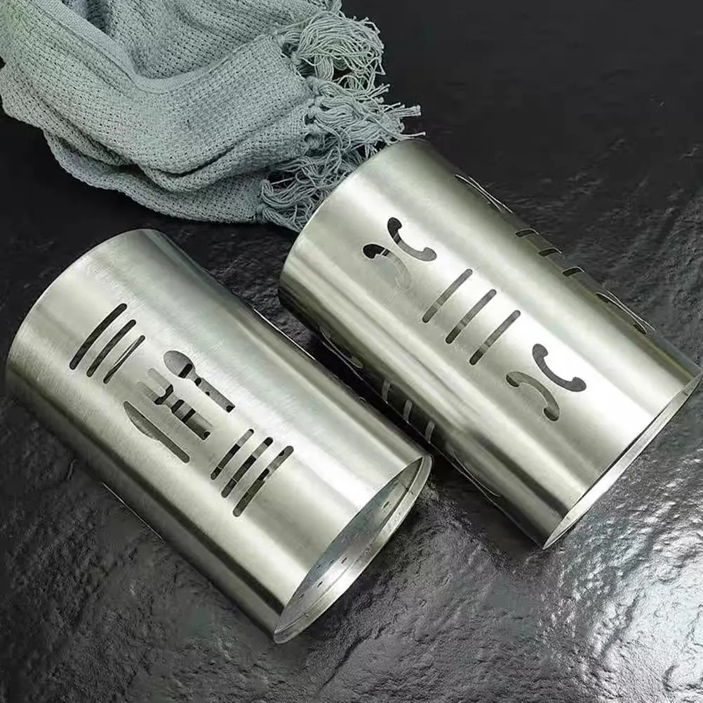 

Large Capacity Chopstick Holder Stainless Steel Cutlery Draining Basket Kitchen Utensil Storage Organizer Desktop Silverware