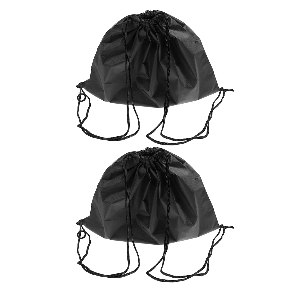 

2 pcs Drawstring Bags Large Capacity Gym Sports Sack Motorcycle Storage Durable Oxford Fabric Waterproof Travel Bag