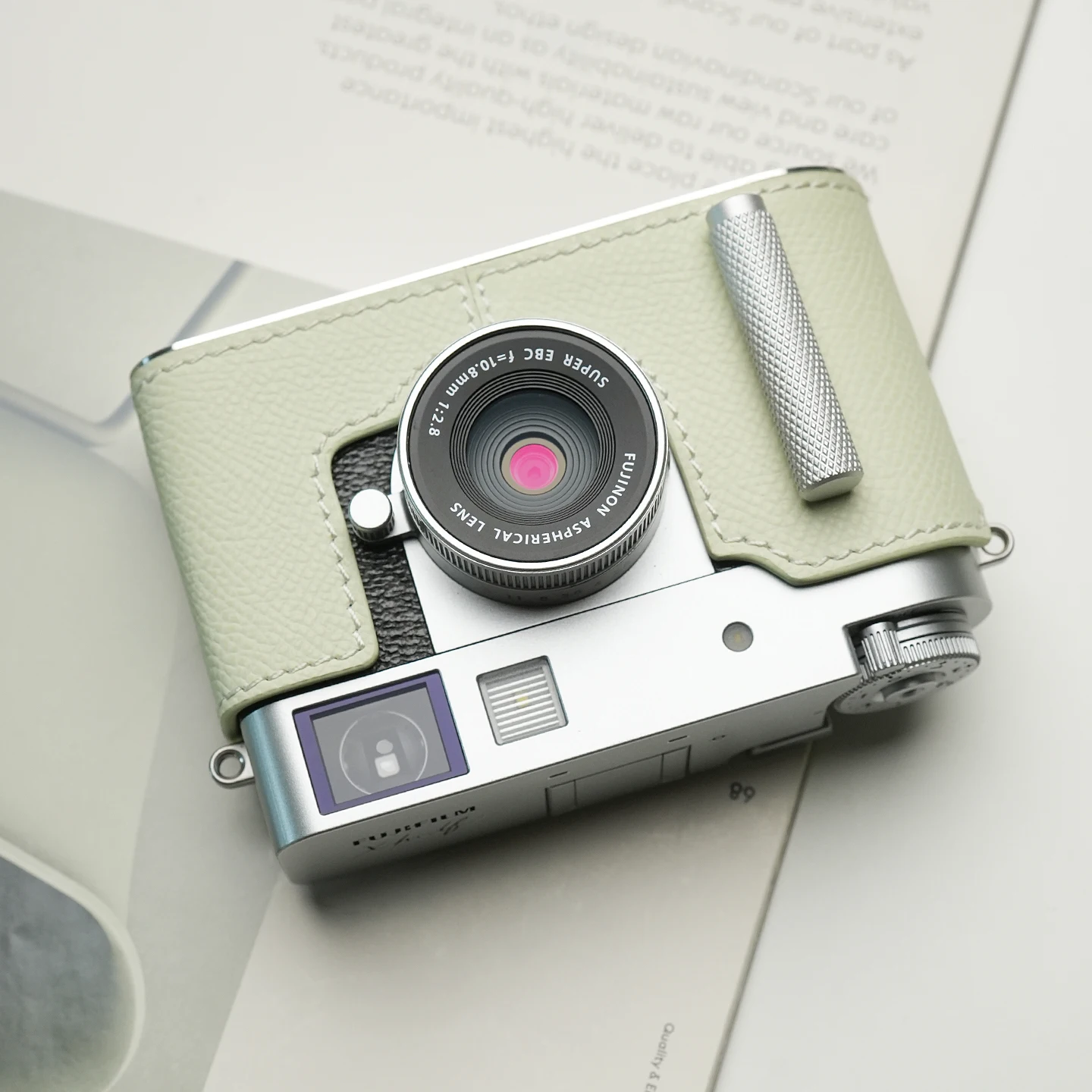 Mr.Stone for Fujifilm X-Half Camera Case Protective Case Camera Bodysuit Xhalf Camera Handmade Genuine Leather Camera Bag
