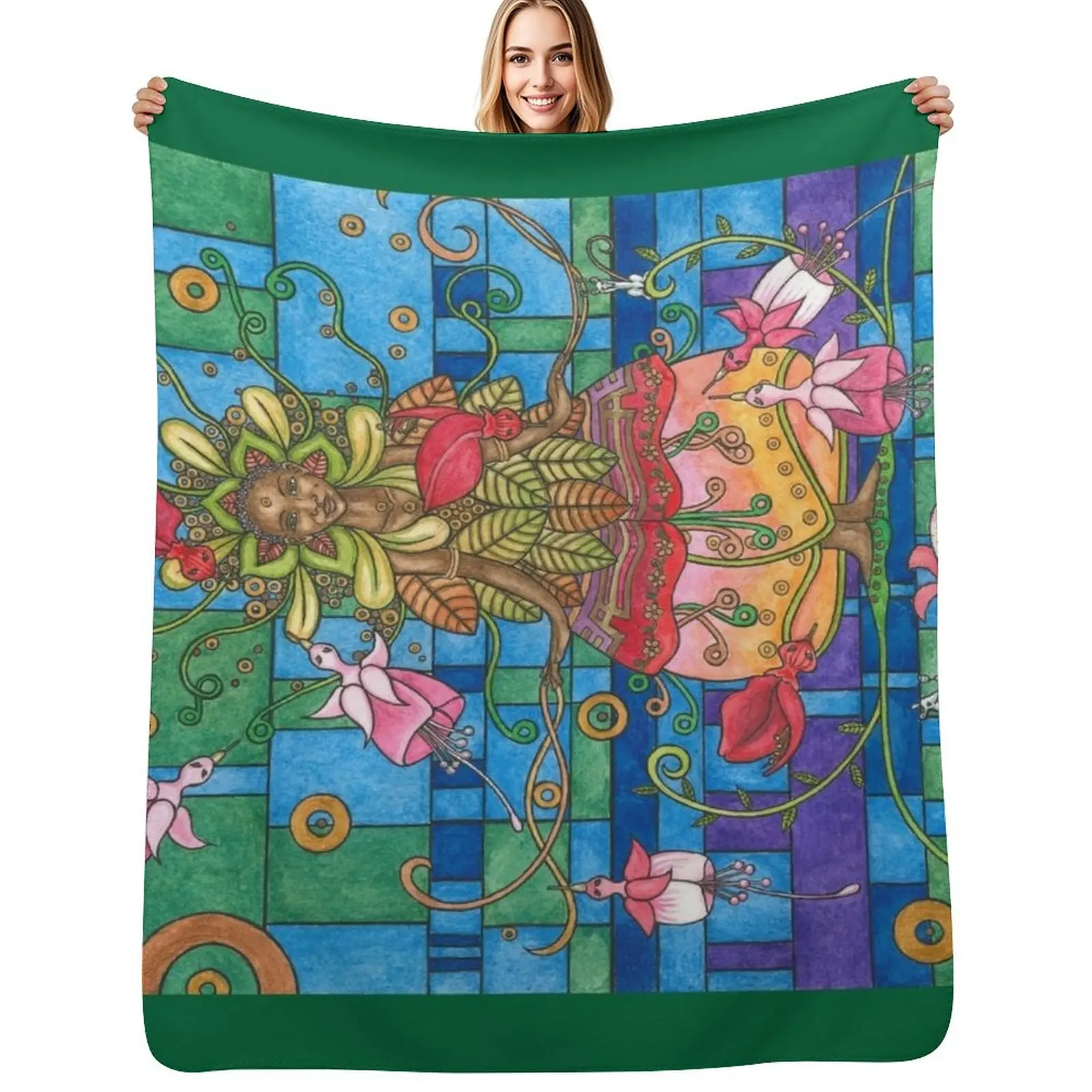 

Kiriku in the Witch's Garden Throw Blanket Extra Large Throw Thins Luxury St Multi-Purpose Blankets