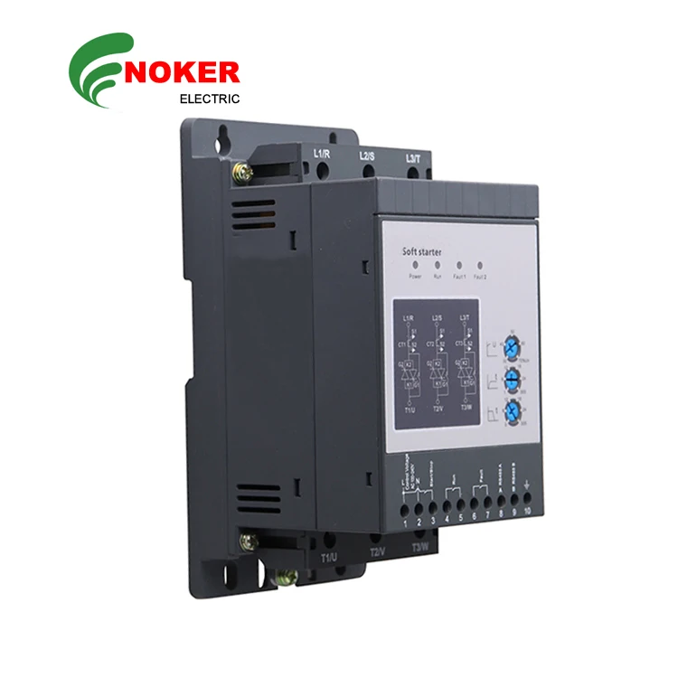 Noker New Type 220v 380v 480v 0.4kw~500kw 5hp Motor Soft Starter With Bypass Built In