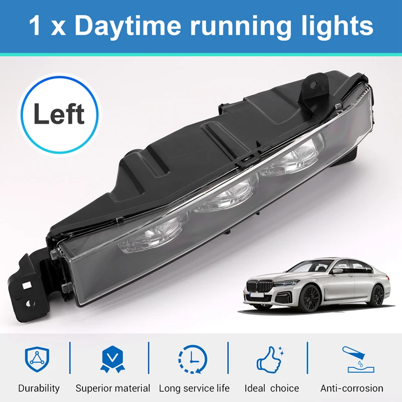 

For BMW 7G11 740I 750I 2016-2019 Daytime Running Lights Front Bumper Lights Daytime Running Lights