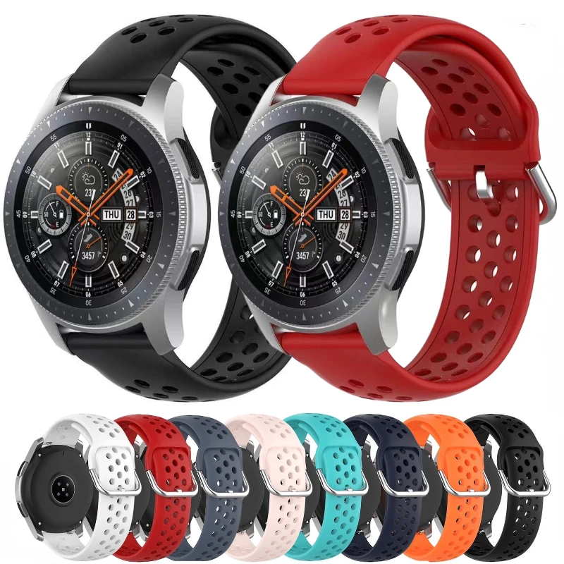 

22mm 20mm Silicone Strap for Samsung Galaxy Watch 4/5/6/5 Pro Huawei Watch 3/4/GT2/3 Amazfit GTR/GTS for Watch 4/6 Classic Band