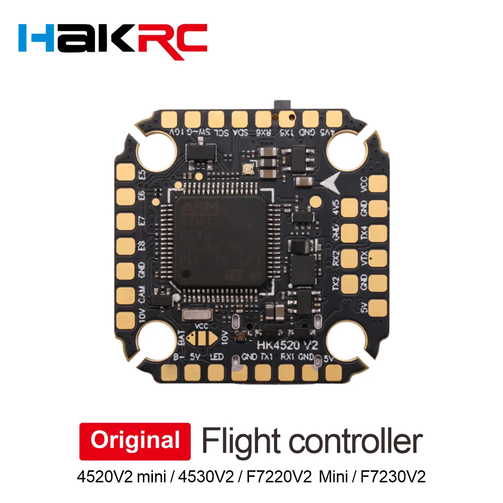 

Полетный контроллер HAKRC F7230 V2 4530 V2 F7220 V2 4520 V2 с прямым разъемом DJI Sky, простая установка, без пайки.