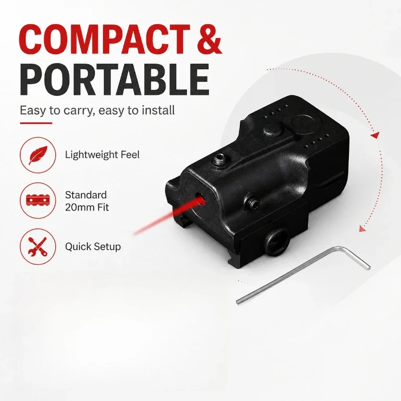Compact Under Mount Nylon Calibrator Adjustable Locating Device Fit Standard 20mm Guide Rail Durable Lightweight Structure