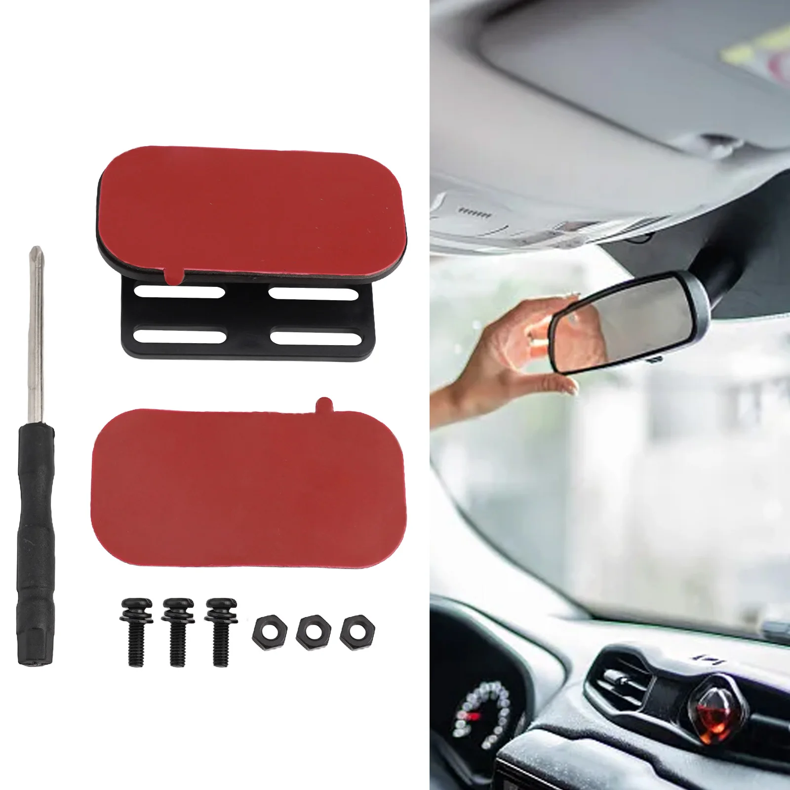 ยี่ห้อใหม่วงเล็บกล้อง Dash ผู้ถือกระจกรถติดตั้งง่ายอะไหล่ด้านหลัง CAM ซ่อมอะไหล่ทดแทน