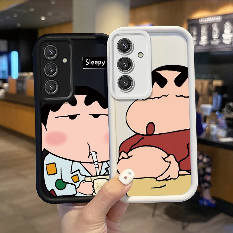 C-Crayon S-Shin Chan Phone Case For Samsung Galaxy A35 A34 A33 A32 5G A31 A30 A24 A23 A22 A13 A12 A05 A03 Cases Shockproof Cover