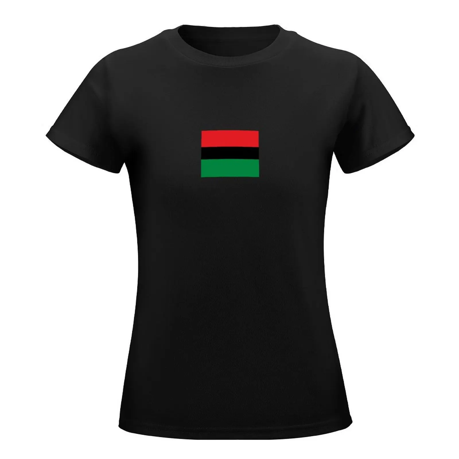 Pan African Flag Duvet Cover T-Shirt tees korean fashion aesthetic clothes graphics black t-shirts for Women