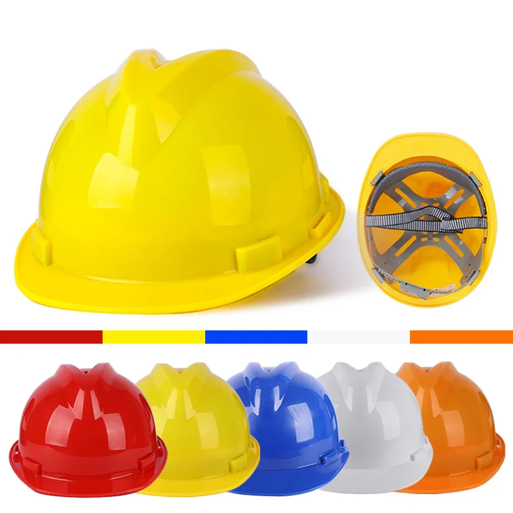 Better Balance Construction Helmet ABS Safety Helmet Easy To Adjust Low Profile Design Optimal Safety Prolonged Wear Comfort