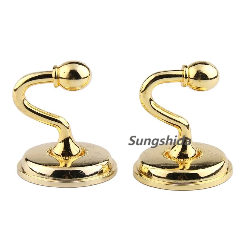 

Sunshida 6Pack Premium Gold Quality Metal Hooks Curtain Tiebacks Holdbacks Wall Hooks Clothes Hanger Can Mixed Color Order