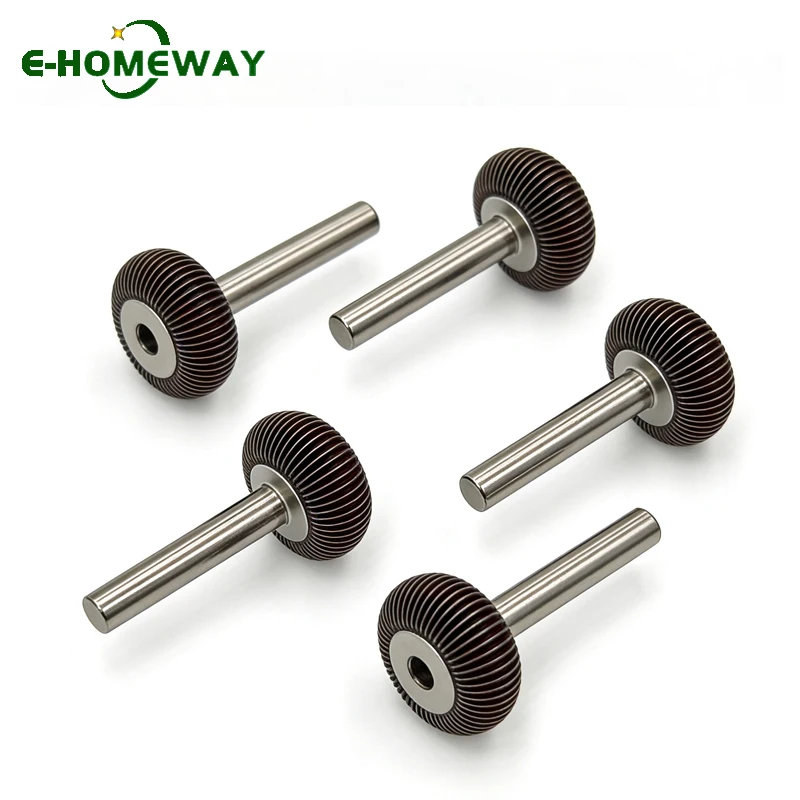 

Flattened Sphere Flap Wheel Grinding Head - 20mm Diameter Rotary Tools with Oblate Shape for Deburring and Finishing 1/4" Shank